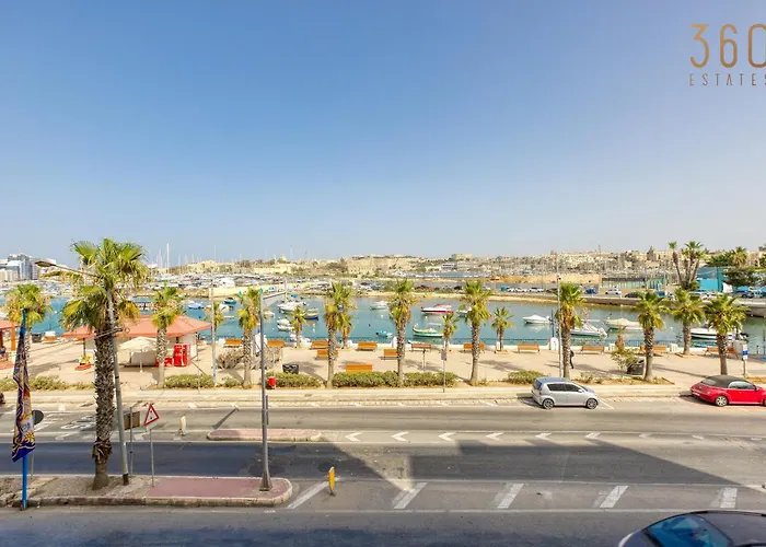A Beautiful 2br Seafront With Private Terrace By 360 Estates * Gzira