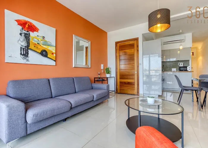 A Beautiful 2br Seafront With Private Terrace By 360 Estates Gzira